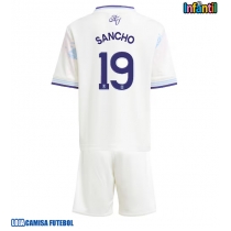 Camisa de Futebol Aston Villa Jadon Sancho #19 Equipamento Alternativo Infantil 2025-26 Manga Curta (+ Calças curtas)